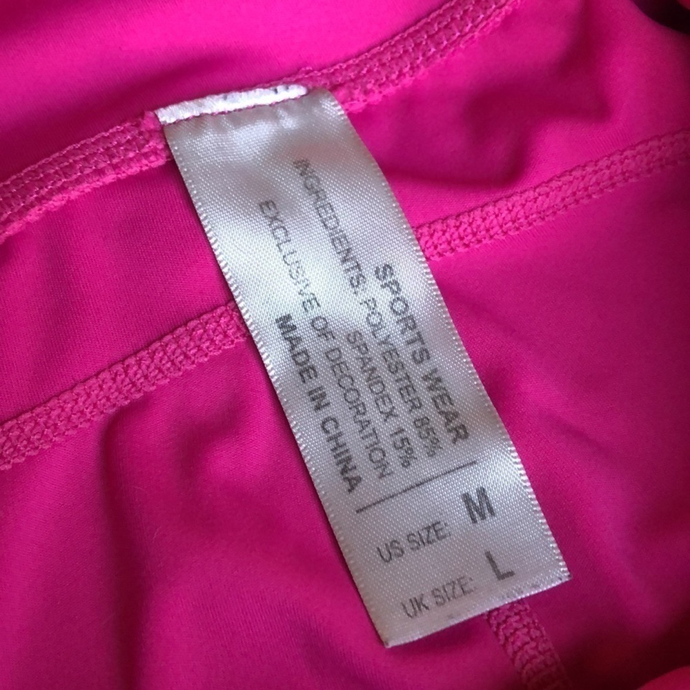 Hot pink bike shorts side pockets 5” inseam - Picture 4 of 4